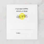 Classy tennis thema trouwtafel plaats kaarten plaatskaartje (Buitenkant ongevouwen)