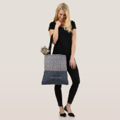 Classy Textured Monogrammed Canvas tas (Op model)