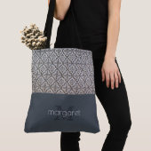 Classy Textured Monogrammed Canvas tas (Dichtbij)