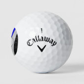 Classy Thin Blue Line American Flag Cops Wife Golfballen (Logo)