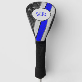 Classy Thin Blue Line American Flag Cops Wife Golfheadcover