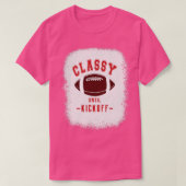 Classy tot aftrap rode letters sportkleuren GA T-shirt (Design voorkant)