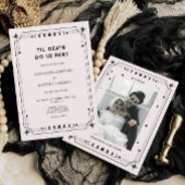 Classy tot de dood doen ons deel Halloween bruilof Kaart