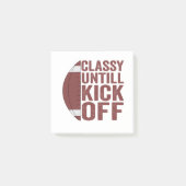 Classy Tot Kick Off Funny Fantasy Football Gift Post-it® Notes (Voorkant)