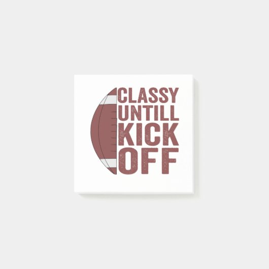 Classy Tot Kick Off Funny Fantasy Football Gift Post-it® Notes (Voorkant)