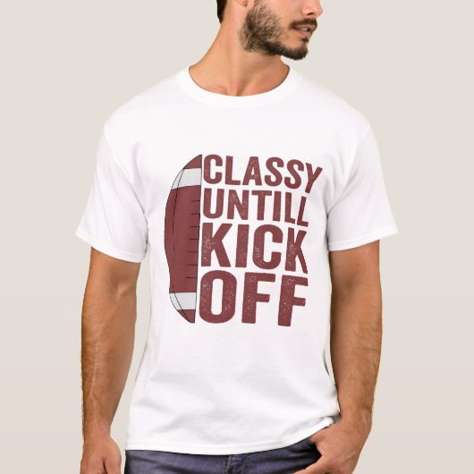 Classy Tot Kick Off Funny Fantasy Football Gift T-shirt (Voorkant)