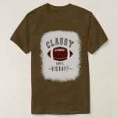 Classy tot kickoff Fan Grijze Kleurletters T-shirt (Design voorkant)