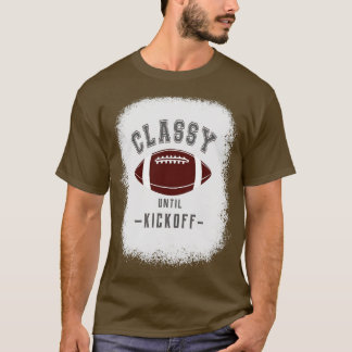Classy tot kickoff Fan Grijze Kleurletters T-shirt
