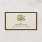 Classy Tree of Hearts - Eenvoudig, stijlvol Visitekaartje (Achterkant)