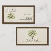 Classy Tree of Hearts - Eenvoudig, stijlvol Visitekaartje (Voorkant / Achterkant)