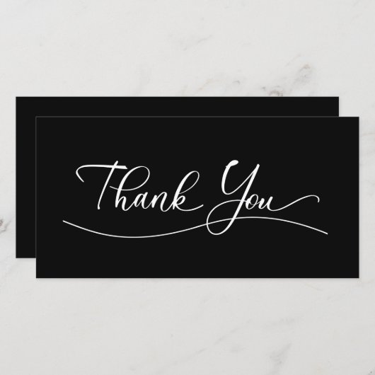 Classy Trendy Editable Business - Hartelijk dank v (Voorkant / Achterkant)