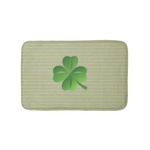 Classy Trendy Irish Lucky Shamrock Badmat