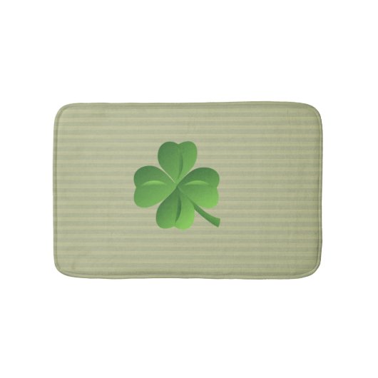 Classy Trendy Irish Lucky Shamrock Badmat (Voorkant)