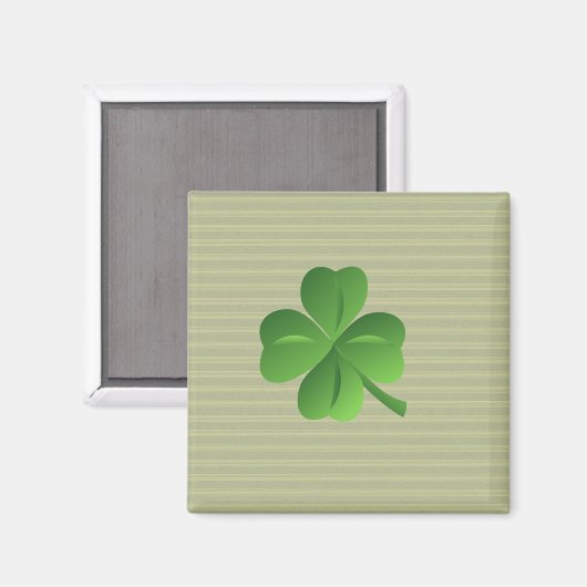 Classy Trendy Irish Lucky Shamrock Magneet (Voorkant / Achterkant)
