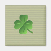 Classy Trendy Irish Lucky Shamrock Magneet (Voorkant)