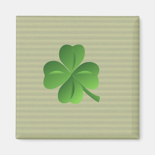 Classy Trendy Irish Lucky Shamrock Magneet (Voorkant)