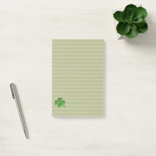 Classy Trendy Irish Lucky Shamrock Post-it® Notes (Kantoor)