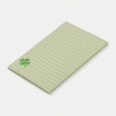 Classy Trendy Irish Lucky Shamrock Post-it® Notes (Schuin)