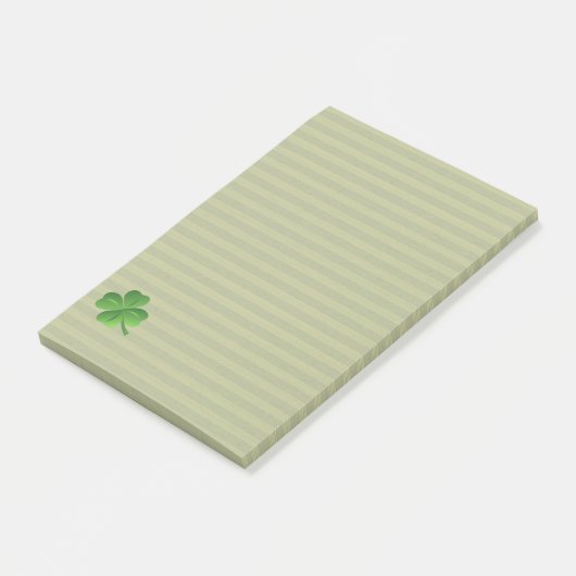 Classy Trendy Irish Lucky Shamrock Post-it® Notes (Schuin)