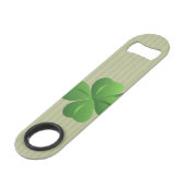Classy Trendy Irish Lucky Shamrock Speed Flessenopener (Voorkant Gekanteld)