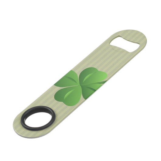 Classy Trendy Irish Lucky Shamrock Speed Flessenopener (Voorkant Gekanteld)