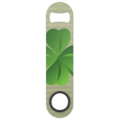 Classy Trendy Irish Lucky Shamrock Speed Flessenopener (Achterkant)