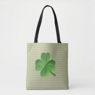 Classy Trendy Irish Lucky Shamrock Tote Bag