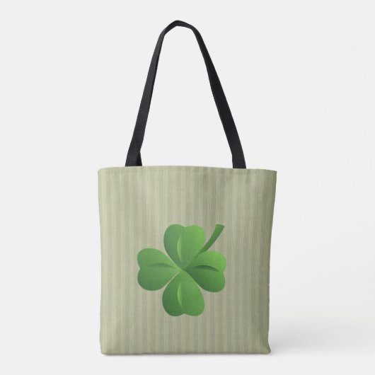 Classy Trendy Irish Lucky Shamrock Tote Bag (Achterkant)