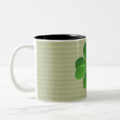Classy Trendy Irish Lucky Shamrock Tweekleurige Koffiemok (Links)