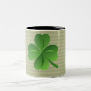 Classy Trendy Irish Lucky Shamrock Tweekleurige Koffiemok