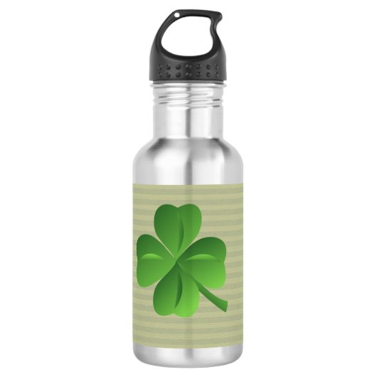 Classy Trendy Irish Lucky Shamrock Waterfles (Voorkant)