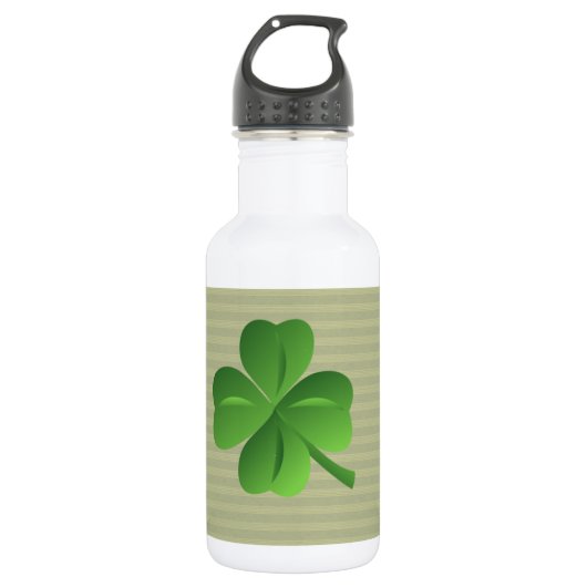 Classy Trendy Irish Lucky Shamrock Waterfles (Voorkant)