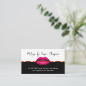 Classy Trendy Makeup Artist Visitekaartjes (Staand voorkant)