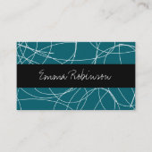 Classy Trendy Monogram Business Cards Visitekaartje (Voorkant)