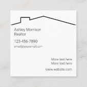 Classy Trendy Realtor Visitekaartje Design (Achterkant)