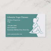 Classy Trendy Yoga Class Instructor Visitekaartje (Voorkant)