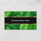 Classy Tropical Floral Palm Leaves Visitekaartjes (Voorkant)