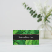 Classy Tropical Floral Palm Leaves Visitekaartjes (Staand voorkant)