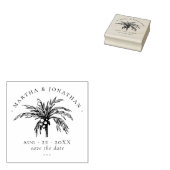  classy tropische palm bespaart de datum van het h rubberstempel (Gestempeld)