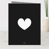 Classy trouwringen zwart-wit wenskaart kaart (Achterkant)