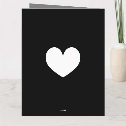 Classy trouwringen zwart-wit wenskaart kaart (Achterkant)