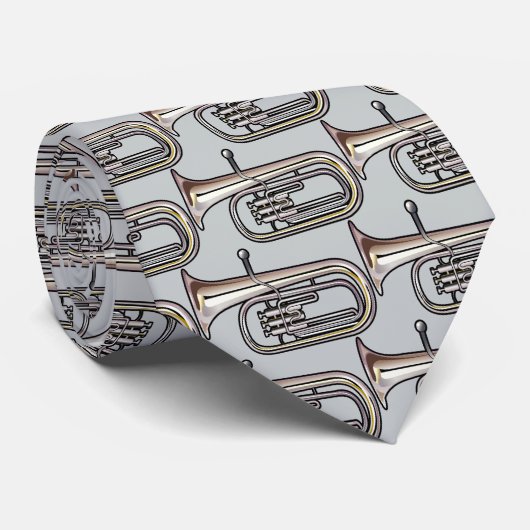 Classy Tuba Music Gift Necktie Stropdas (Opgerold)