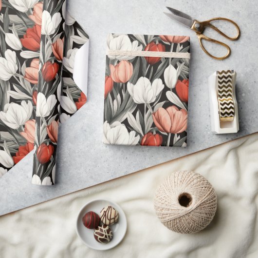 Classy Tulip Modern inpakpapier (Crafts)