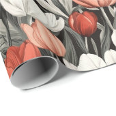 Classy Tulip Modern inpakpapier (Rol Hoek)