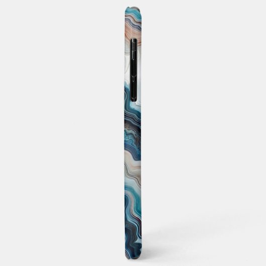 Classy Turquoise Blauw Paarse Quartz Agaat Patroon Case-Mate iPhone Case (Achterkant/links)