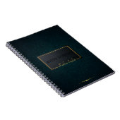 Classy turquoise Elegant geometric Professional Notitieboek (Rechterzijde)