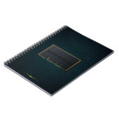 Classy turquoise Elegant geometric Professional Notitieboek (Linkerzijde)