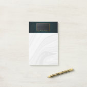 Classy turquoise ornament Elegant luxe Post-it® Notes (Op bureau)
