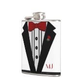 Classy Tuxedo Grooms Wedding Heupfles (Links)