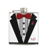 Classy Tuxedo Grooms Wedding Heupfles (Voorkant)